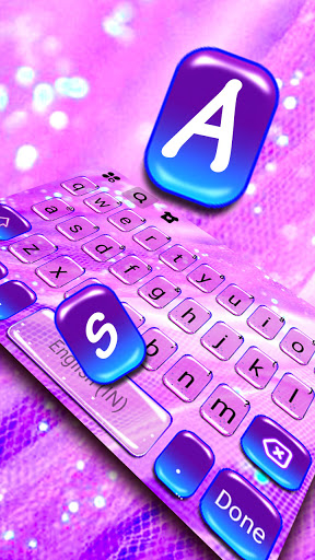 Purple Jello SMS Keyboard Back Screen 2
