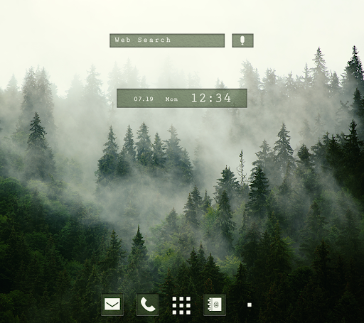 Android application Misty Forest Theme +HOME screenshort