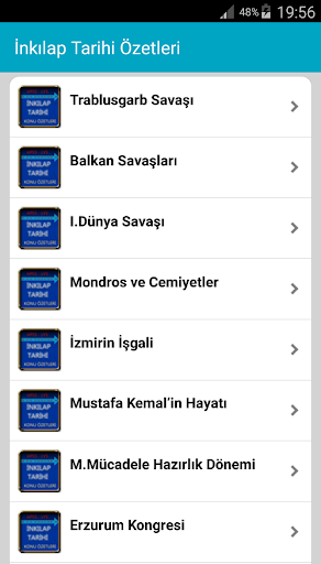İnkılap Tarihi Konu Özetleri Screen 2