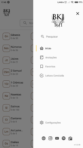 Bíblia King James 1611 Screen 2