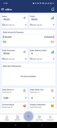 Android application eBiller screenshort