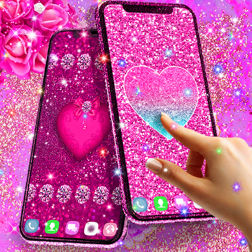 Pink glitter live wallpaper - Apps on Google Play
