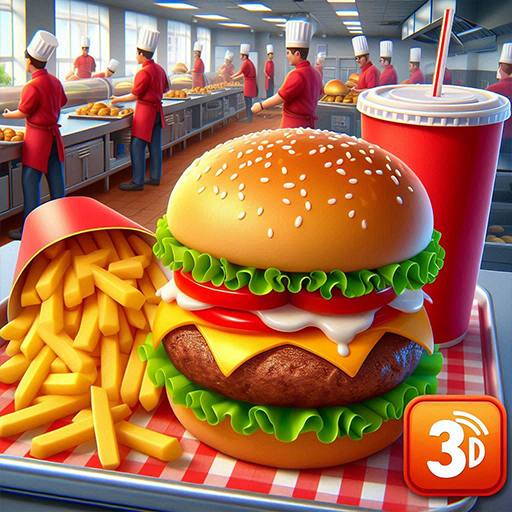 Burger Restaurant Simulator 3D Logo