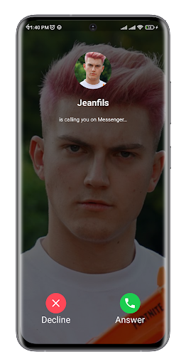 Jeanfils Fake Video Call Screenshot