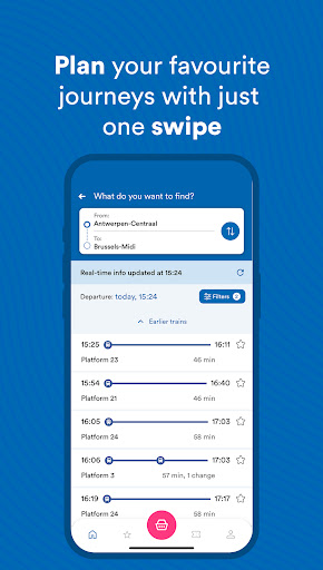 Screenshot of SNCB/NMBS: Timetable & tickets