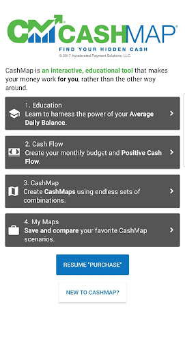 Android application CashMap Pro screenshort
