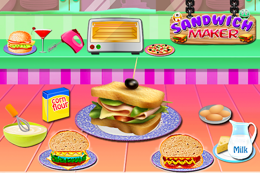 Sandwich Maker Game-Kids Lunch Screen 2