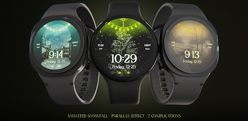 Christmas Snow Watch Face
