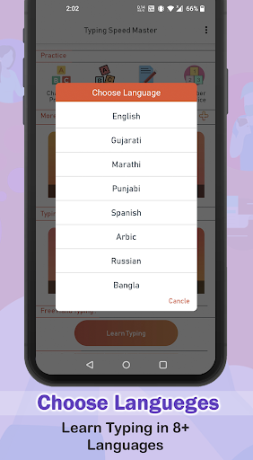 Typing speed Test Learn typing Screen 2