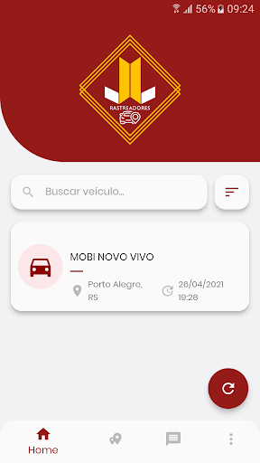 Android application JJ Rastreamento screenshort