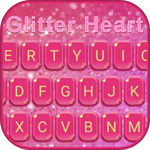 Glitter Heart Emoji Keyboard  Icon