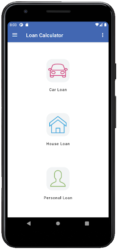 Android application Loan Calculator Malaysia screenshort