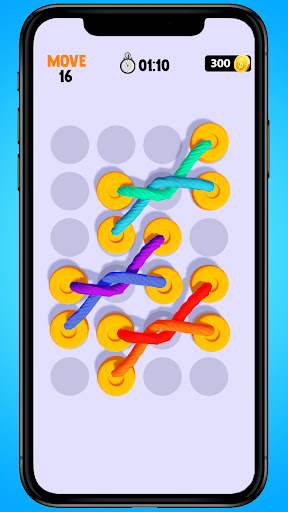 Twisted Rope Tangle Sorting 3D Screen 3