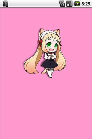 Android application Rolling girl LWP(tama) screenshort