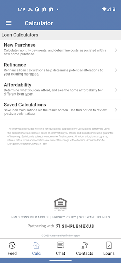 Screenshot of First Premier Mortgage