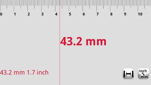 Screenshot of MM Ruler: Measuring Tape