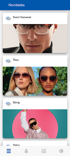 Android application Óptica Faria screenshort