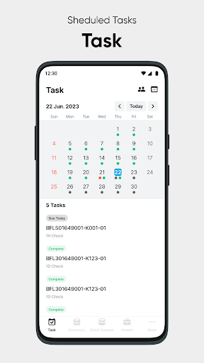 Android application Lab Manager for Chanel screenshort