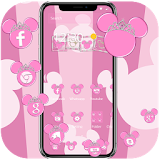 Pink Cute Minny Wallpaper icon