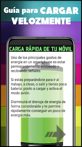 Android application Guía carga rápida del móvil screenshort