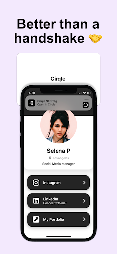 Android application Cirqle - Meet, Share & Connect screenshort