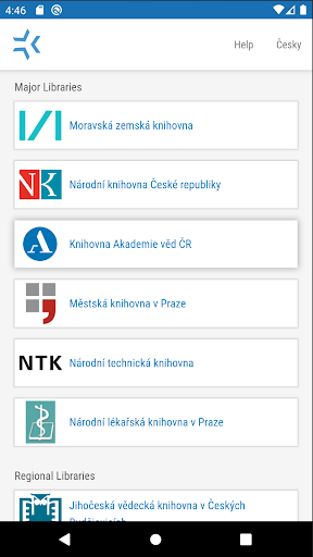 Android application Kramerius - Digital Library screenshort