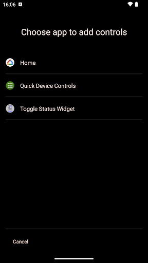 Android application Quick Device Controls screenshort