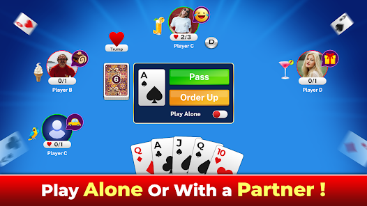 Euchre Multiplayer Card Game 2.1 APK + Мод (Unlimited money) за Android