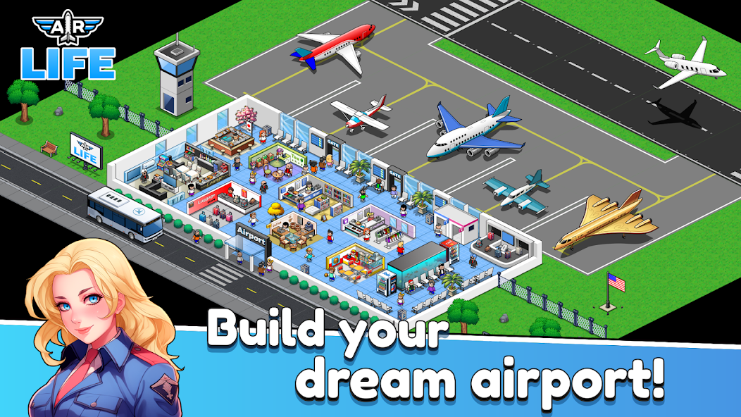 Air Life: Aviation Tycoon 0.9.8 APK + Мод (Unlimited money) за Android