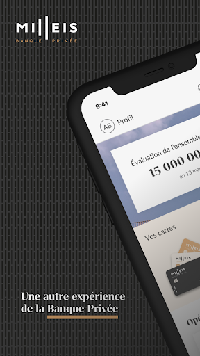 Android application Milleis Banque Privée screenshort