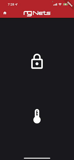 rXg IoT Lock/Thermostat Viewer Screen 2