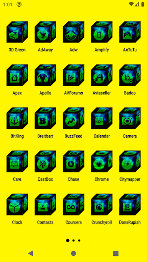 3D Green Icon Pack Screen 2