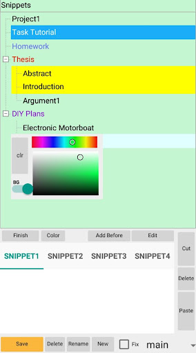 Snippets Tree Notes Unlimited Screen 3