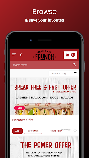 Frunch Eatery Screen 2