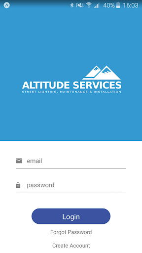 Android application Altitude Services screenshort