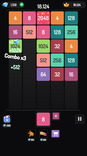 X2 Blocks - 2048 Merge Game androidhappy screenshots 2