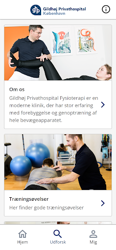 Android application Gildhøj Privathospital screenshort