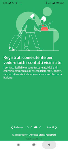 Android application ItaliaNear screenshort