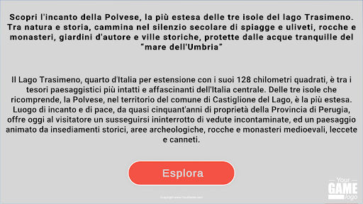 Android application Save The Beauty Isola Polvese screenshort