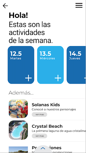 Android application Solanas Vacation screenshort