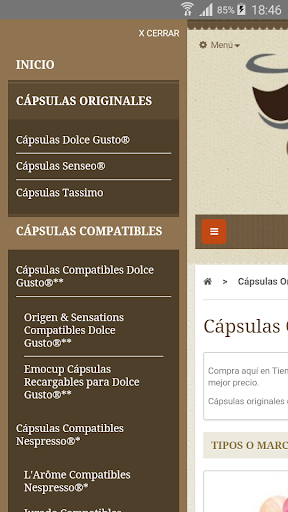 Tienda Cápsulas - Comprar Café Screen 2