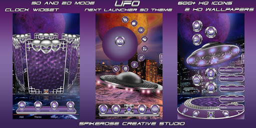 UFO 3D Next Launcher theme Screen 2