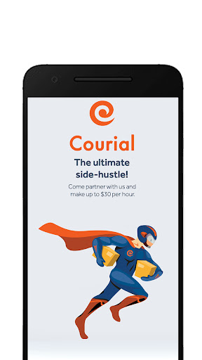 Android application Courial Partner screenshort