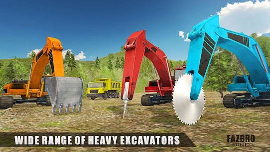 Heavy Excavator Rock Mining 1