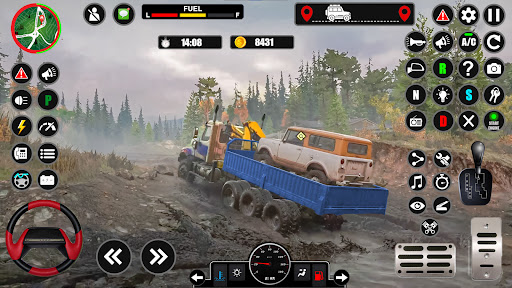 Euro Cargo Mud Truck Driving Screen 2