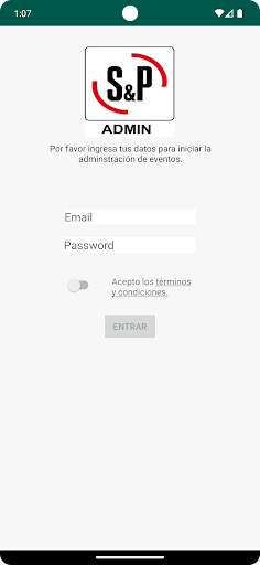 Android application Admin SP screenshort