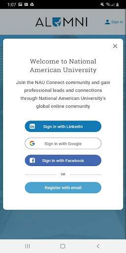 NAU Connect Screen 3