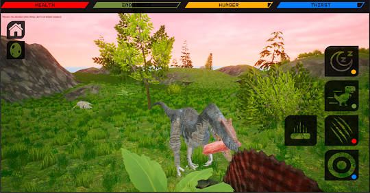 Simulador de Allosaurus: Caça