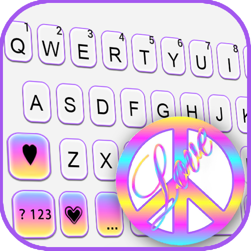 Love And Peace Keyboard Backgr logo