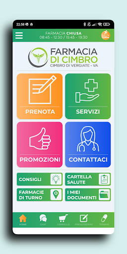 Android application Farmacia di Cimbro screenshort